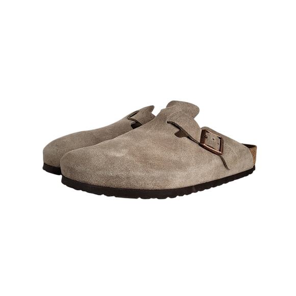 Birkenstock Boston Soft Footbed Clogs in Taupe Suede Men's 43 EU 10-10.5 US - Picture 6 of 10